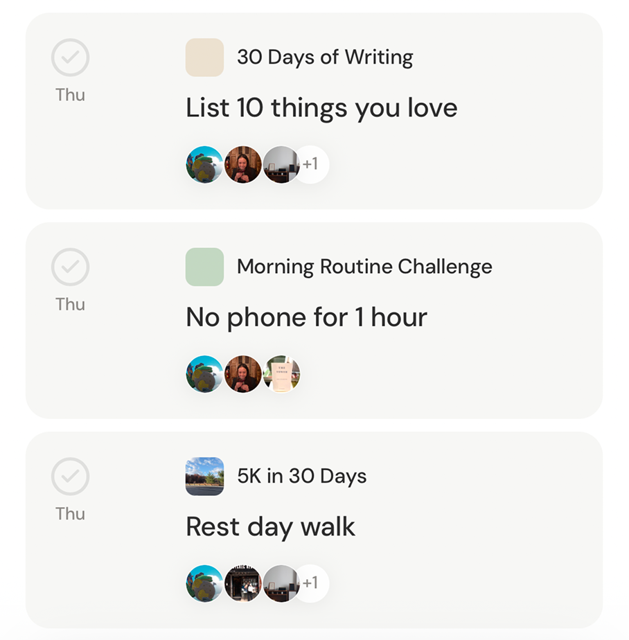 Your projects at a glance